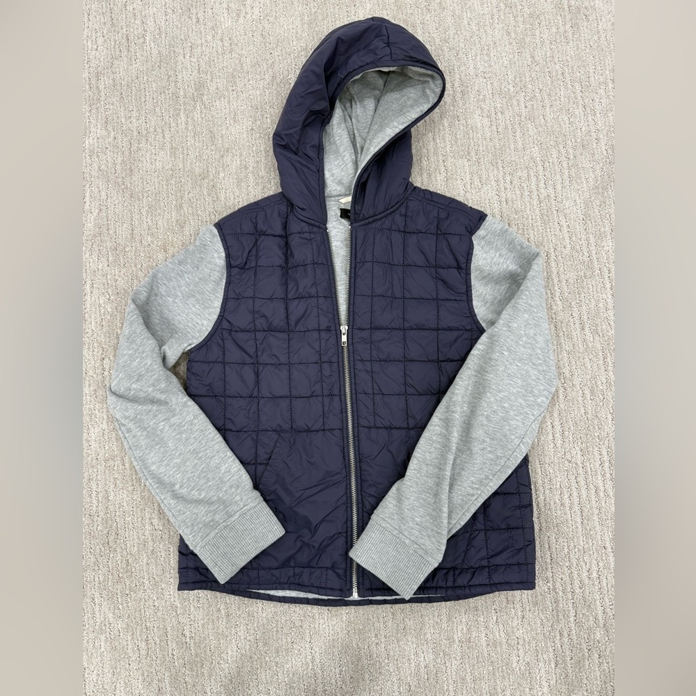 Treasure & Bond Navy and Gray Quilted Jacket